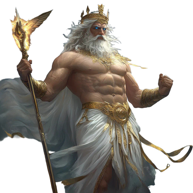 Zeus Portrait V4 Vinyl Car Decal Sticker – Waterproof & UV-Resistant 8"