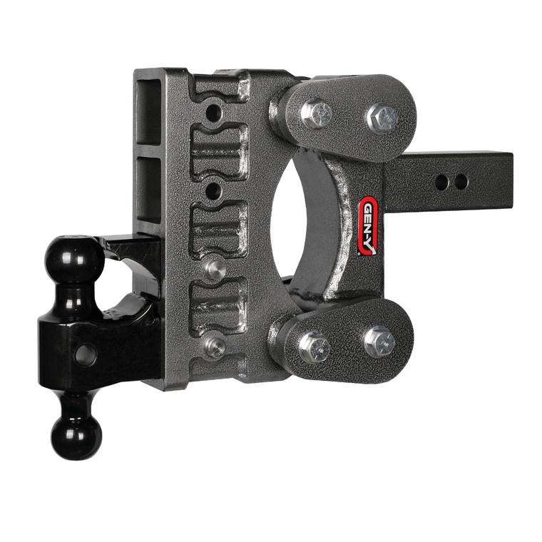 THE BOSS Torsion-Flex Hitch Ball Mount | 21000 lb GTW | 6" Drop/Rise | Shock Absorption Technology | Built-In Tongue Weight Scale