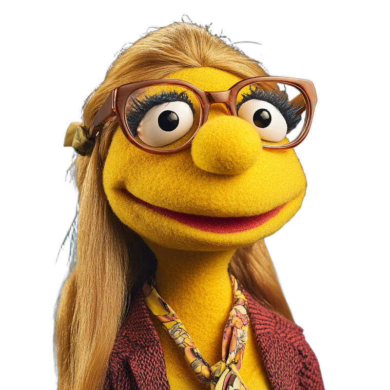 Nerdy Muppet Character Vinyl Car Decal Sticker – Waterproof & UV-Resistant 8"