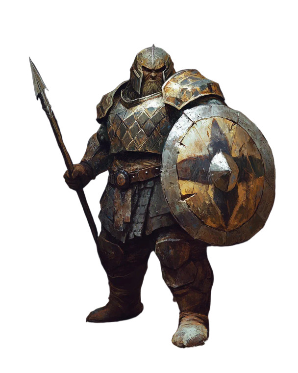 Dwarf Adventurer Portrait Vinyl Car Decal Sticker – Waterproof & UV-Resistant 8"