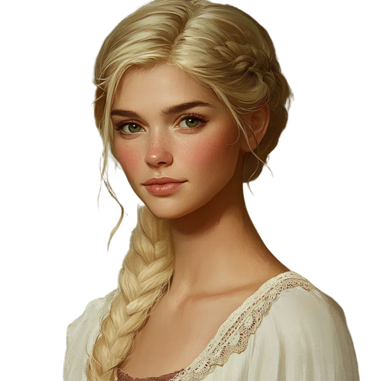 Slender Fairy Tale Woman Vinyl Car Decal Sticker – Waterproof & UV-Resistant 8"