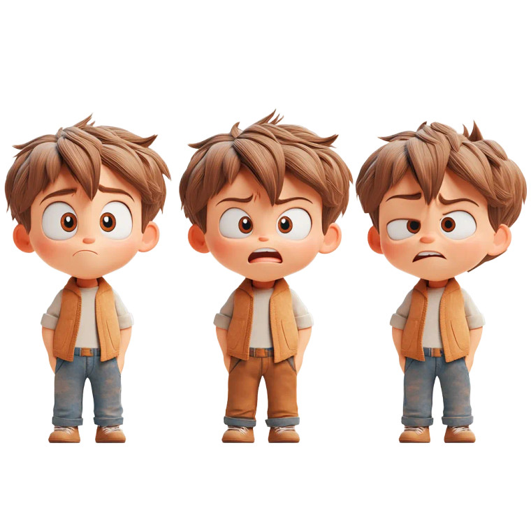 3D Character Sheet Vinyl Car Decal Sticker – Waterproof & UV-Resistant 8"