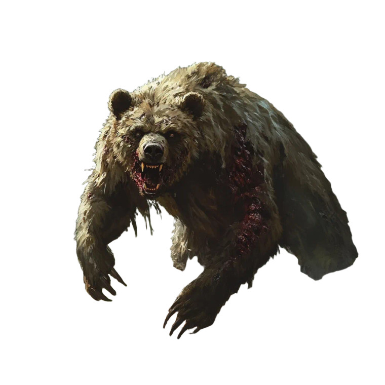 Zombie Bear V2 Vinyl Car Decal Sticker – Waterproof & UV-Resistant 8"