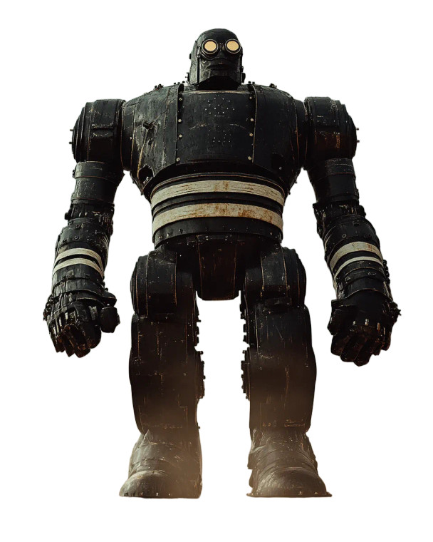 Iron Giant Illustration Vinyl Car Decal Sticker – Waterproof & UV-Resistant 8"