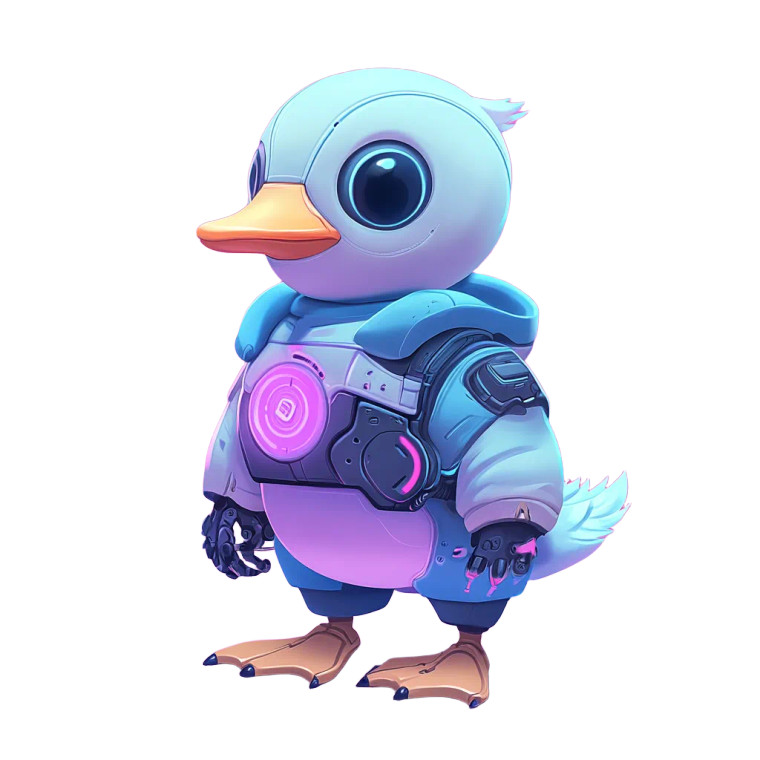 Cyberpunk Nosduck V2 Vinyl Car Decal Sticker – Waterproof & UV-Resistant 8"