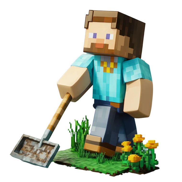 Minecraft Gardener Vinyl Car Decal Sticker – Waterproof & UV-Resistant 8"