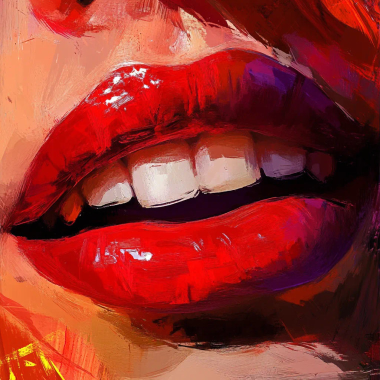 Artsy Mouth Closeup Vinyl Car Decal Sticker – Waterproof & UV-Resistant 8" Artsy Mouth Closeup Vinyl Car Decal Sticker – Waterproof & UV-Resistant 8"