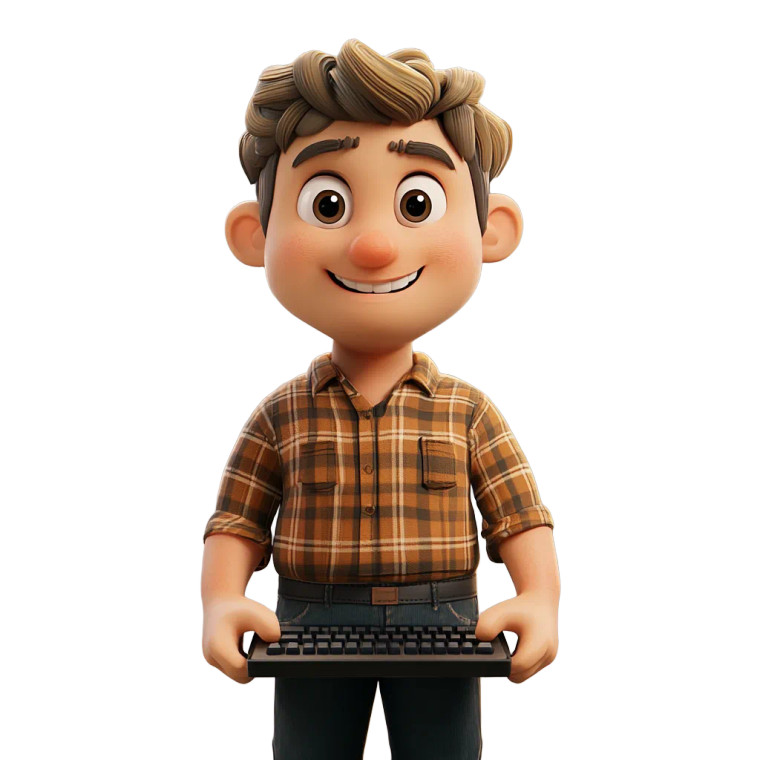 Casual Office Worker Vinyl Car Decal Sticker – Waterproof & UV-Resistant 8"