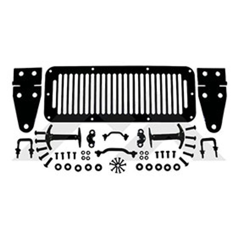 Dress Up Your Jeep | Crown Automotive Hood Appearance Set for CJ5, CJ7, Wrangler YJ | Painted Steel Hood with Hinges, Cowl Cover, Latches & More