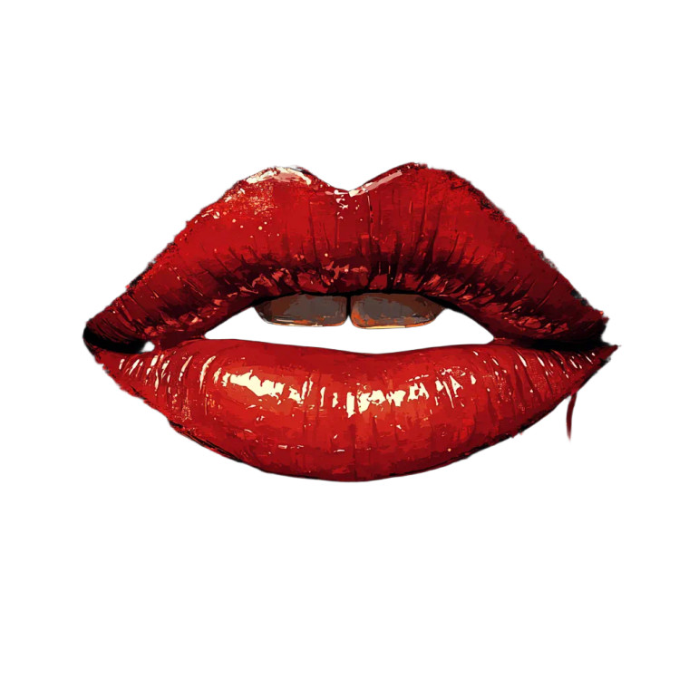 Heart Kiss Lips Vinyl Car Decal Sticker – Waterproof & UV-Resistant 8"