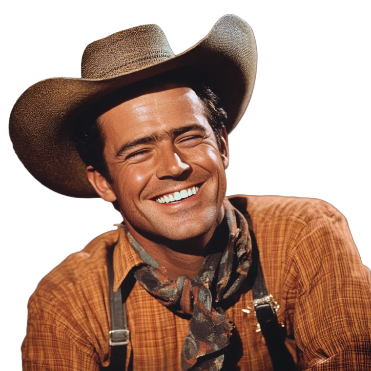 Vintage Cowboy Vinyl Car Decal Sticker – Waterproof & UV-Resistant 8"