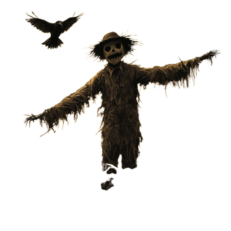 Creepy Scarecrow Vinyl Car Decal Sticker – Waterproof & UV-Resistant 8"