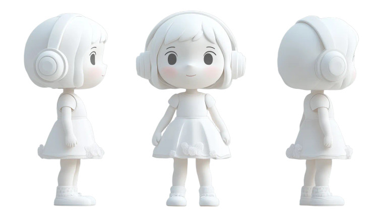 Cartoon Girl Blind Box Vinyl Car Decal Sticker – Waterproof & UV-Resistant 8"