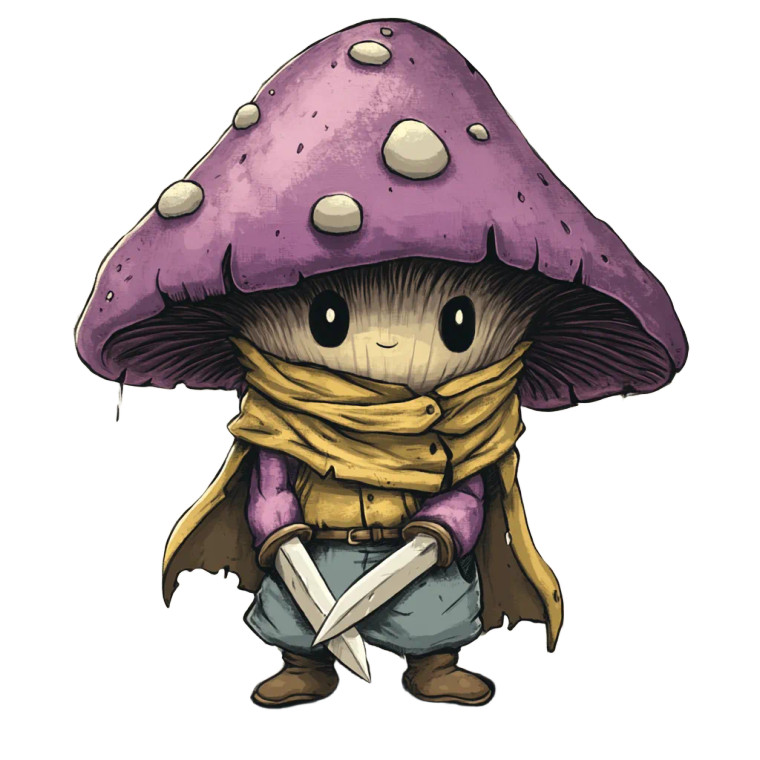 Purple Mushroom Rogue Vinyl Car Decal Sticker – Waterproof & UV-Resistant 8"