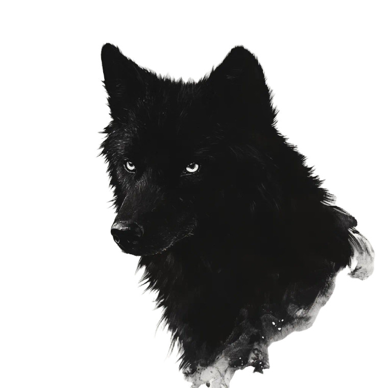 Mystical Ink Wolf Vinyl Car Decal Sticker – Waterproof & UV-Resistant 8"