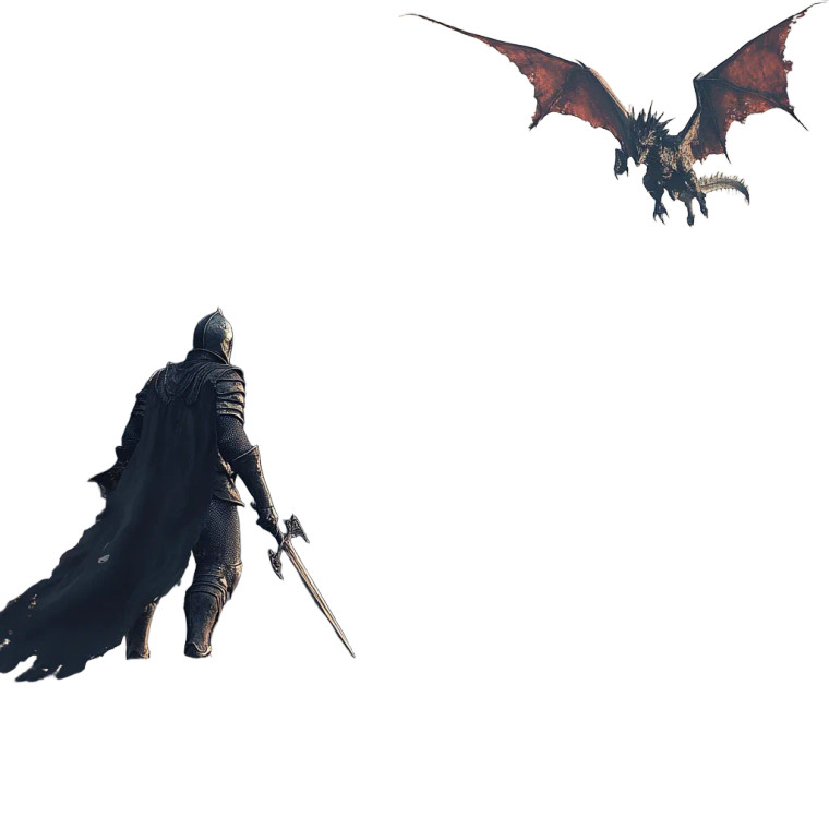 Knight Vs Demon Vinyl Car Decal Sticker – Waterproof & UV-Resistant 8"