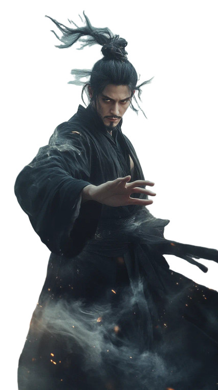 Mystical Taoist Priest V3 Vinyl Car Decal Sticker – Waterproof & UV-Resistant 8"