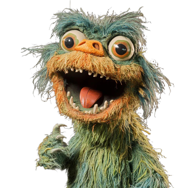 Anything Monster Puppet Vinyl Car Decal Sticker – Waterproof & UV-Resistant 8"