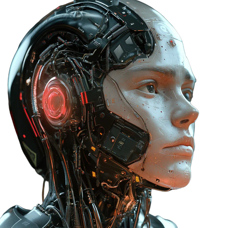 Jarvis Assistant Face Vinyl Car Decal Sticker – Waterproof & UV-Resistant 8"