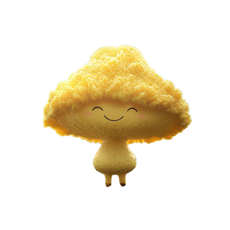 Coral Mushroom Character Vinyl Car Decal Sticker – Waterproof & UV-Resistant 8"