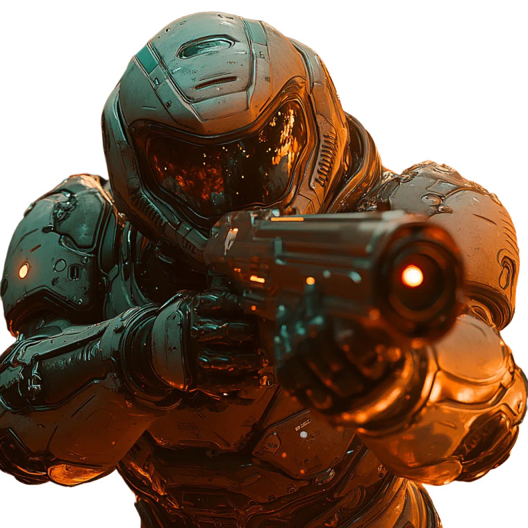 Doom Slayer Saga Vinyl Car Decal Sticker – Waterproof & UV-Resistant 8"