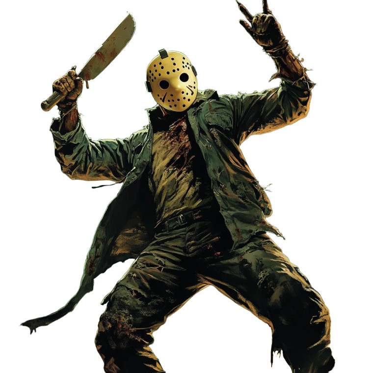 Dancing Jason Voorhees Vinyl Car Decal Sticker – Waterproof & UV-Resistant 8"