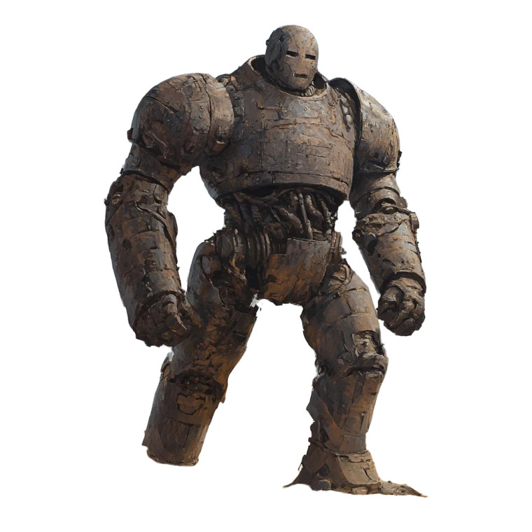 Metal Golem Vinyl Car Decal Sticker – Waterproof & UV-Resistant 8"