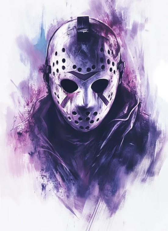 Jason Tattoo Design Vinyl Car Decal Sticker – Waterproof & UV-Resistant 8"
