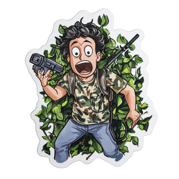 Excited Detectorist Sticker Vinyl Car Decal Sticker – Waterproof & UV-Resistant 8"