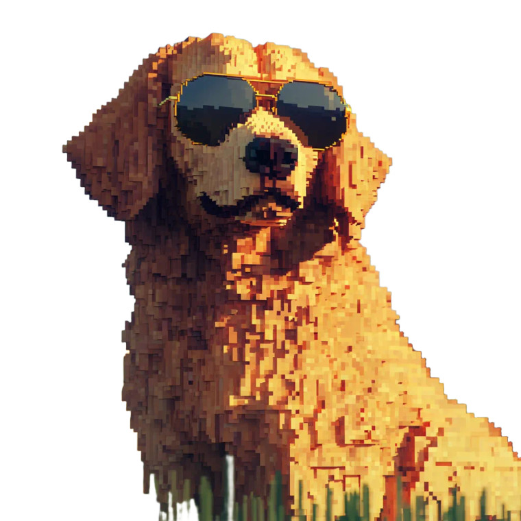 Golden Retriever Aviator Vinyl Car Decal Sticker – Waterproof & UV-Resistant 8"