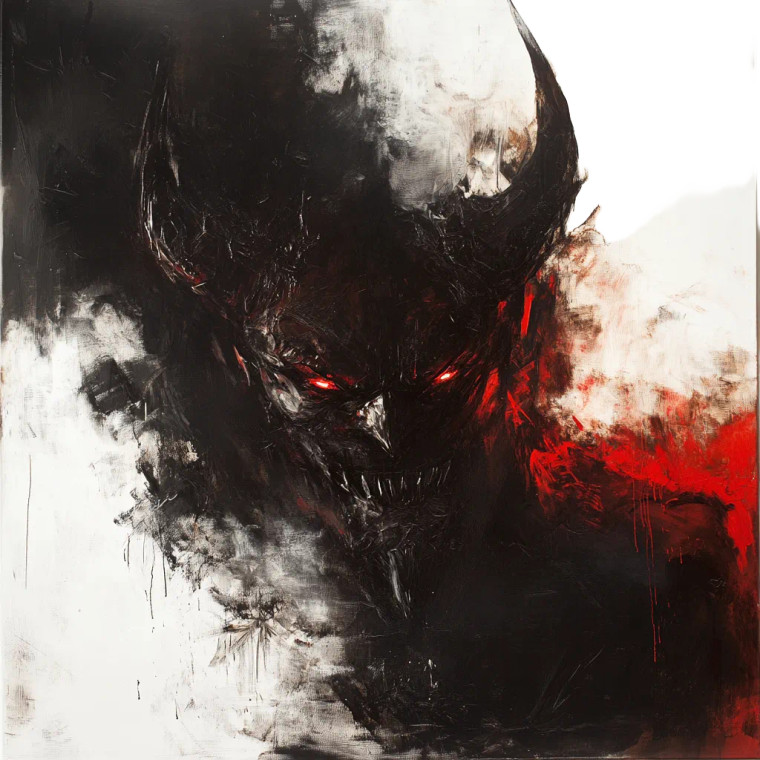 Devil V4 Vinyl Car Decal Sticker – Waterproof & UV-Resistant 8"