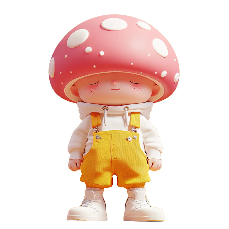Mushroom Head Boy V3 Vinyl Car Decal Sticker – Waterproof & UV-Resistant 8"