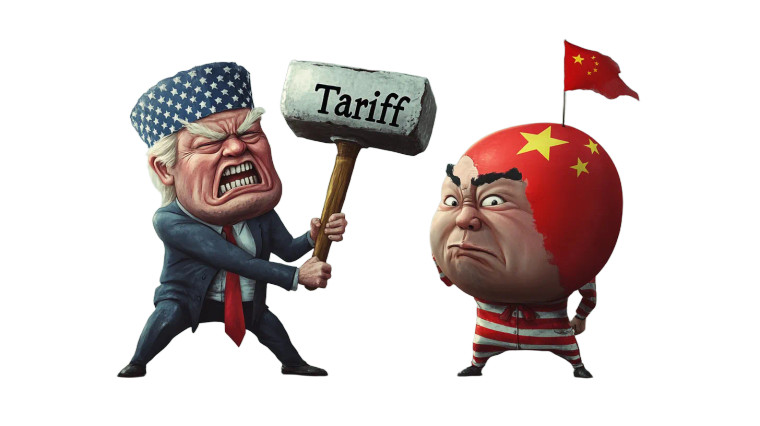 Tariff Hammer Clash Vinyl Car Decal Sticker – Waterproof & UV-Resistant 8"