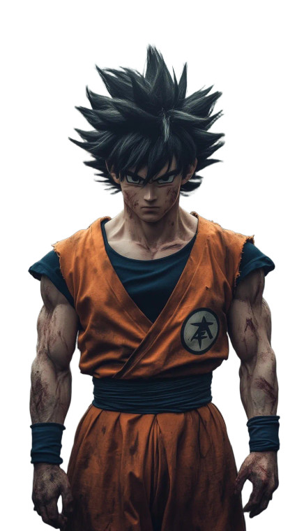 Live-Action Goku Vinyl Car Decal Sticker – Waterproof & UV-Resistant 8"