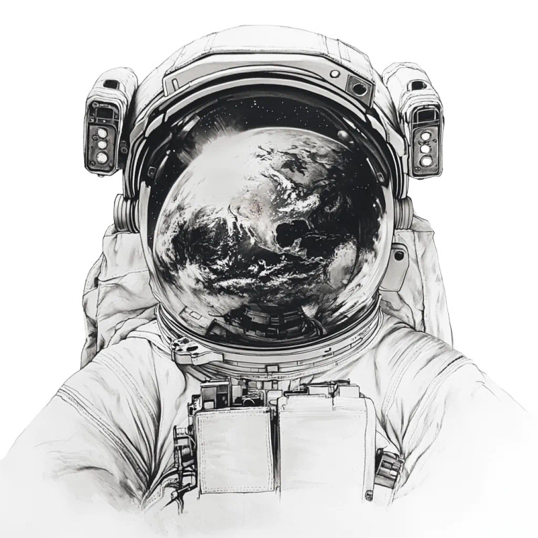 Astronaut Tattoo Vinyl Car Decal Sticker – Waterproof & UV-Resistant 8"