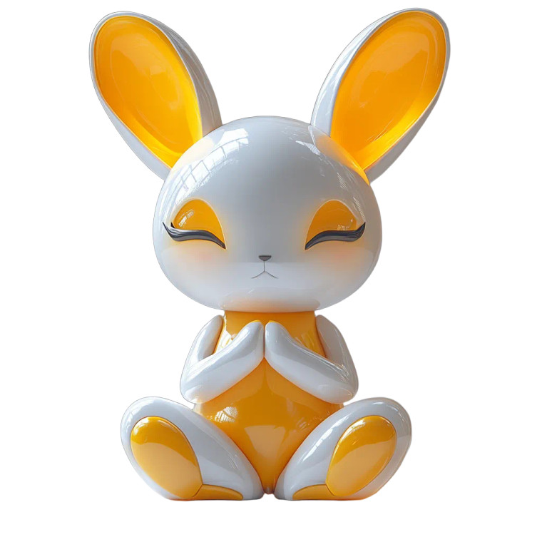 Dreamy Bunny Ears Vinyl Car Decal Sticker – Waterproof & UV-Resistant 8"