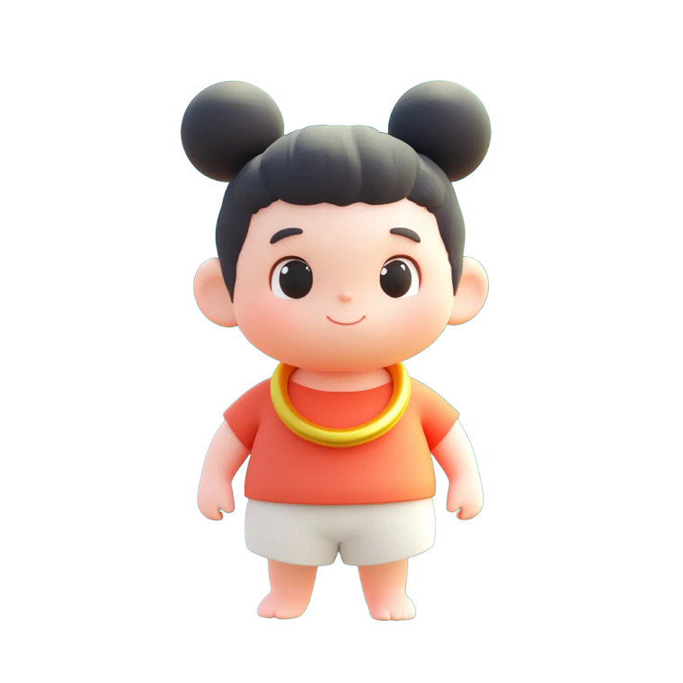 Chinese Boy With Braids Vinyl Car Decal Sticker – Waterproof & UV-Resistant 8"