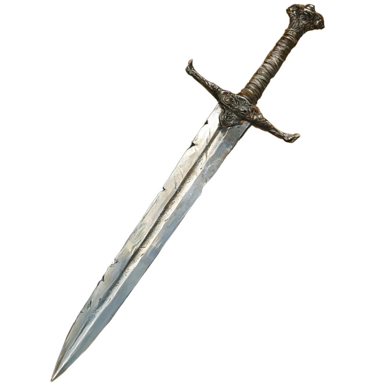 Iron Long Sword Vinyl Car Decal Sticker – Waterproof & UV-Resistant 8"