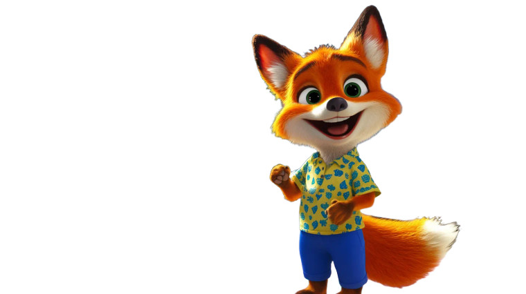 Singing Dancing Fox Vinyl Car Decal Sticker – Waterproof & UV-Resistant 8"