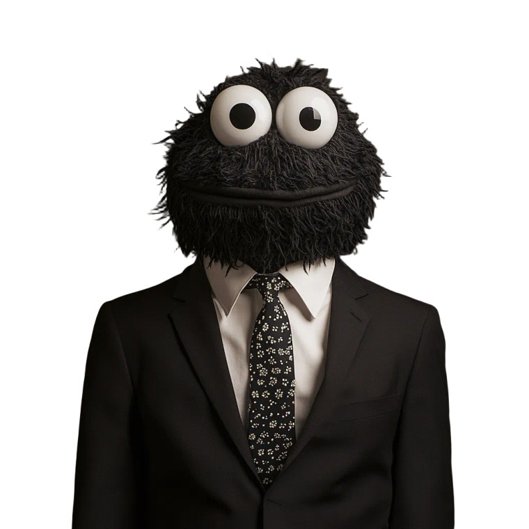 Cookie Monster Portrait Vinyl Car Decal Sticker – Waterproof & UV-Resistant 8"