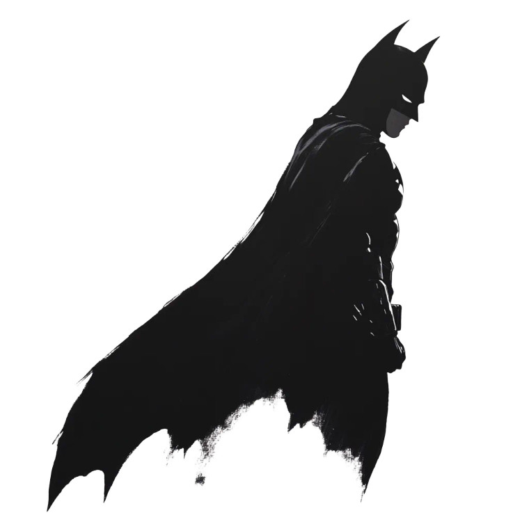 Anime Batman Silhouette Vinyl Car Decal Sticker – Waterproof & UV-Resistant 8"