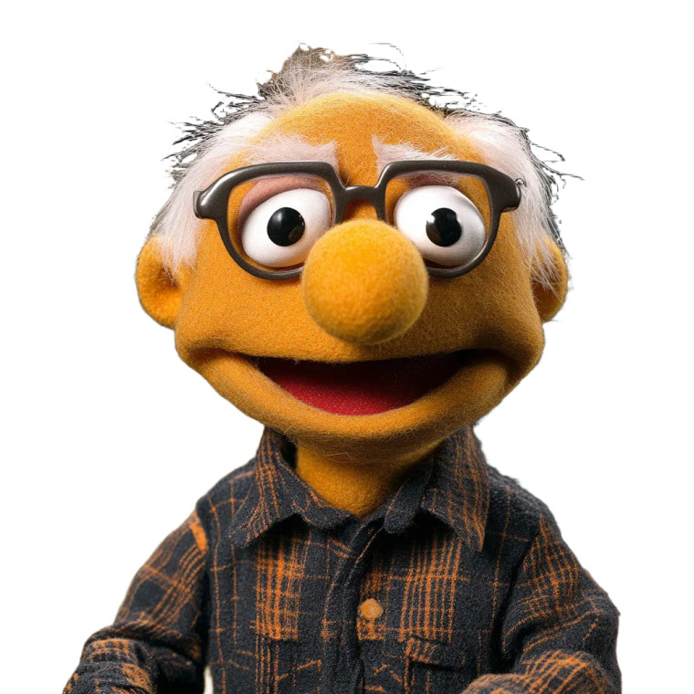 Balding Muppet Dude Vinyl Car Decal Sticker – Waterproof & UV-Resistant 8"