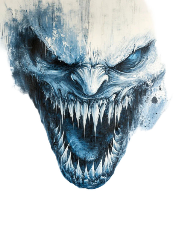 Nightmarish Demon Zombie Vinyl Car Decal Sticker – Waterproof & UV-Resistant 8"