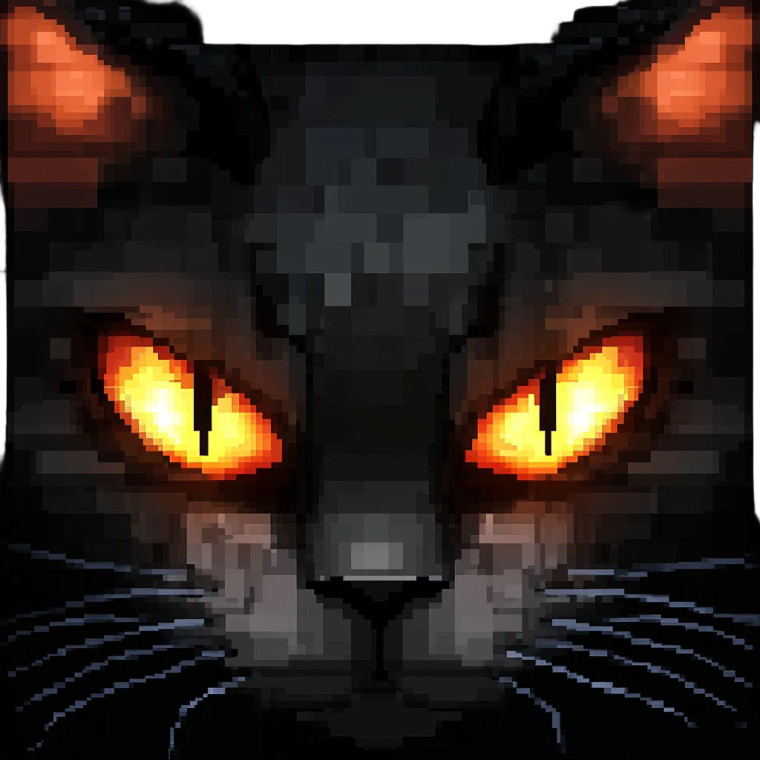 Evil Cat Icon Vinyl Car Decal Sticker – Waterproof & UV-Resistant 8"