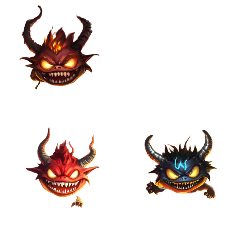 Mischievous Demon Quartet Vinyl Car Decal Sticker – Waterproof & UV-Resistant 8"