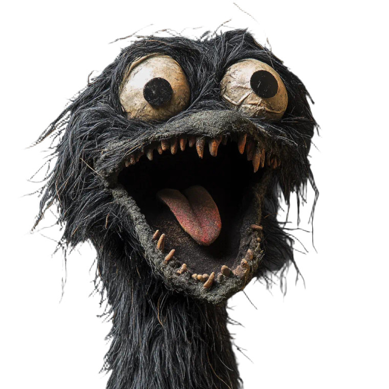 Creepy Real Muppet Vinyl Car Decal Sticker – Waterproof & UV-Resistant 8"