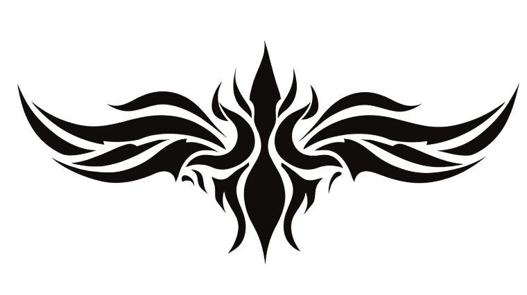 Tribal Flame Tattoo V2 Vinyl Car Decal Sticker – Waterproof & UV-Resistant 8"
