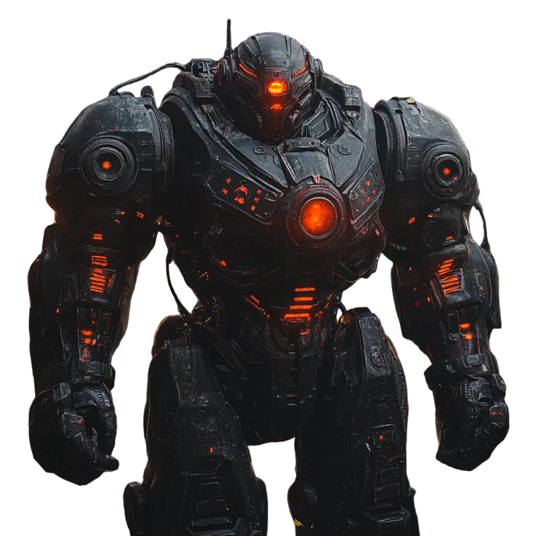 Futuristic Combat Mech V5 Vinyl Car Decal Sticker – Waterproof & UV-Resistant 8"