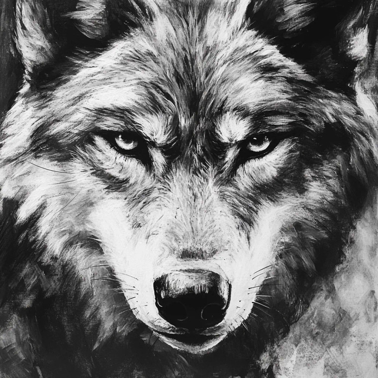 Brave Wolf Face Vinyl Car Decal Sticker – Waterproof & UV-Resistant 8"