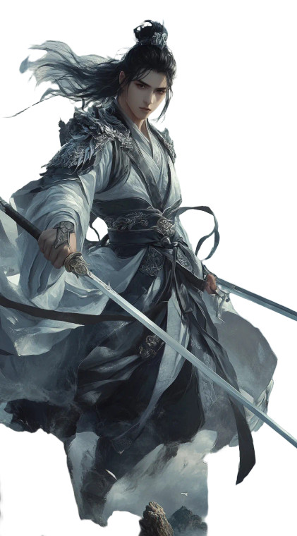 Ancient Hanfu Warrior Vinyl Car Decal Sticker – Waterproof & UV-Resistant 8"